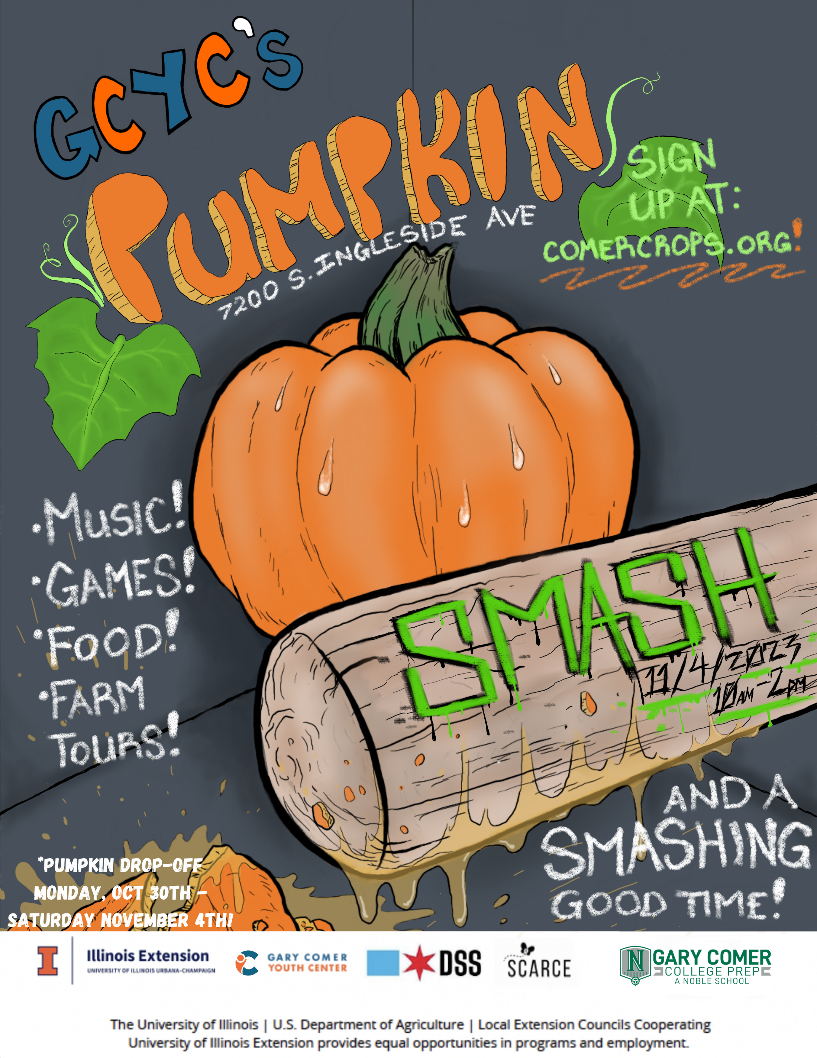 Pumpkin Smash Sat. Nov. 4th!